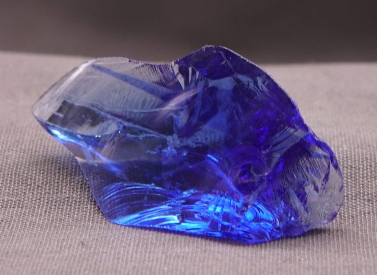 Rare Gem Banded Bicolor Elestial Sapphire with Tanzanite Fire Monatomic Andara Crystal 17.1 g.