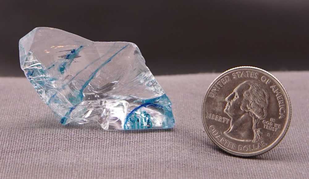Rare Gem Bicolor Elestial Sapphire/Cosmic Ice Monatomic Andara Crystal 10.6 g. - Image 7