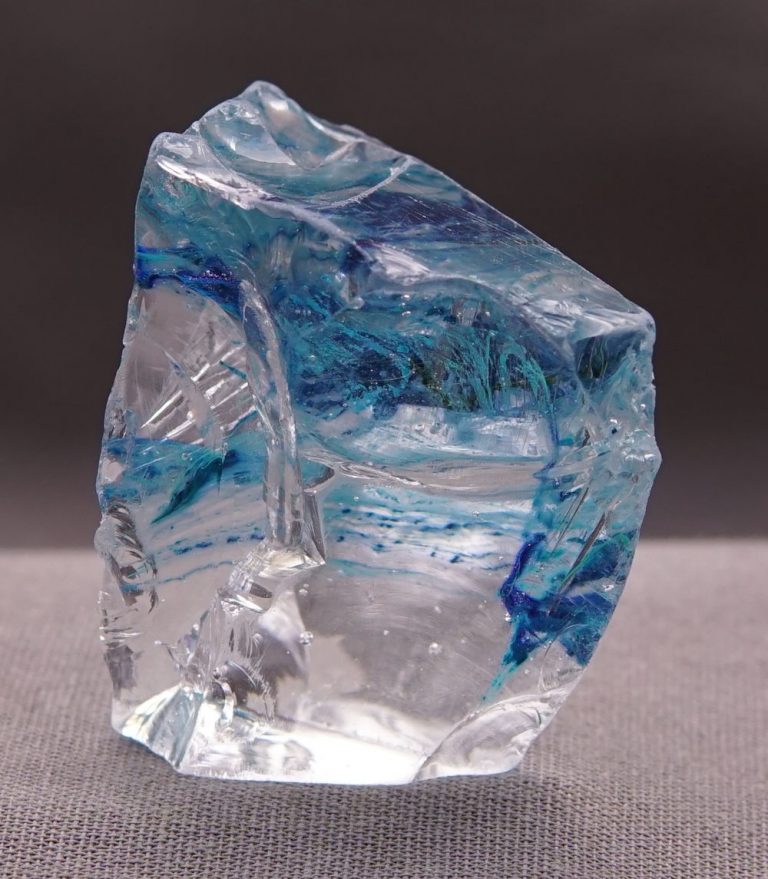 Rare Gem Bicolor Elestial Sapphire/Cosmic Ice Monatomic Andara Crystal 44.5 g. - Image 3