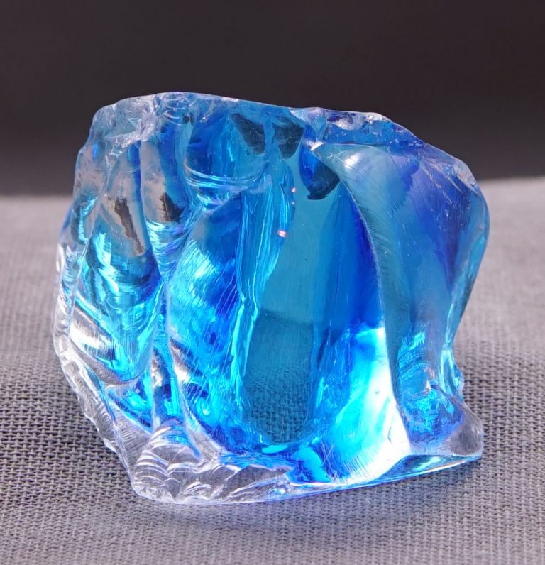 Rare Gem Bicolor Elestial Sapphire/Cosmic Ice Monatomic Andara Crystal 26.8 g. - Image 3