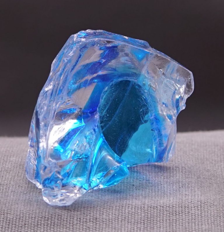 Rare Gem Bicolor Elestial Sapphire/Cosmic Ice Monatomic Andara Crystal 26.8 g. - Image 7