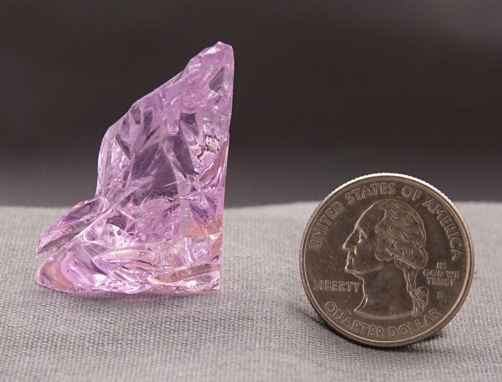 Rare Bicolor Gem Rose de France/Gold Monatomic Andara Crystal 15.8 g. - Image 8