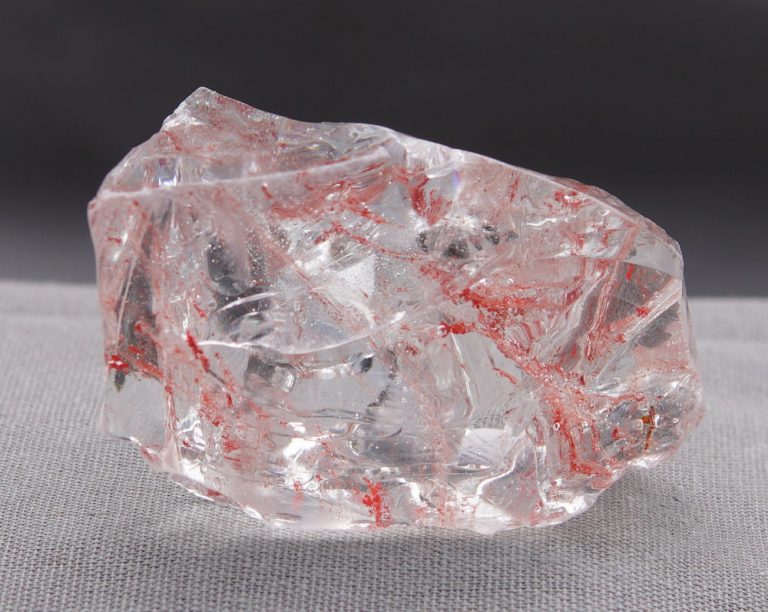 Rare Gem Bicolor Cosmic Ice/Scarlet Shift Monatomic Andara Crystal 59.7 g.