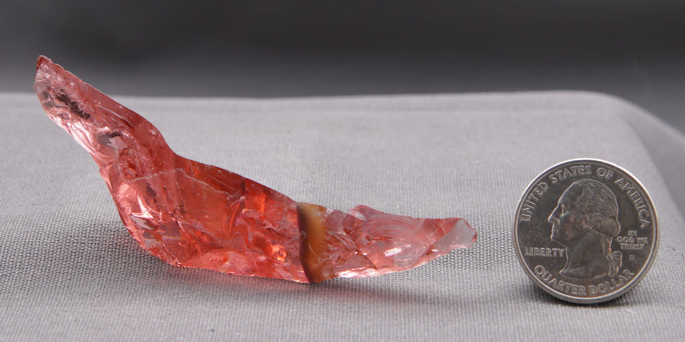 Rare Gem Bicolor Raspberry/Earth Shaman Monatomic Andara Crystal 15.1 g. - Image 7