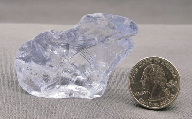 Gem Banded Ascendant Lilac Monatomic Andara Crystal 37.7 g. - Image 3
