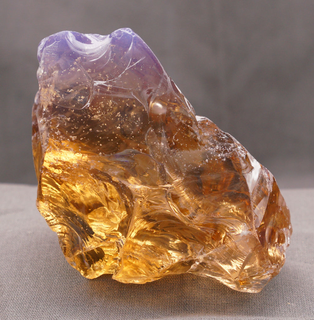 Gem Angel Aura Lemurian Etherium Gold Monatomic Andara Crystal 229.6 g.