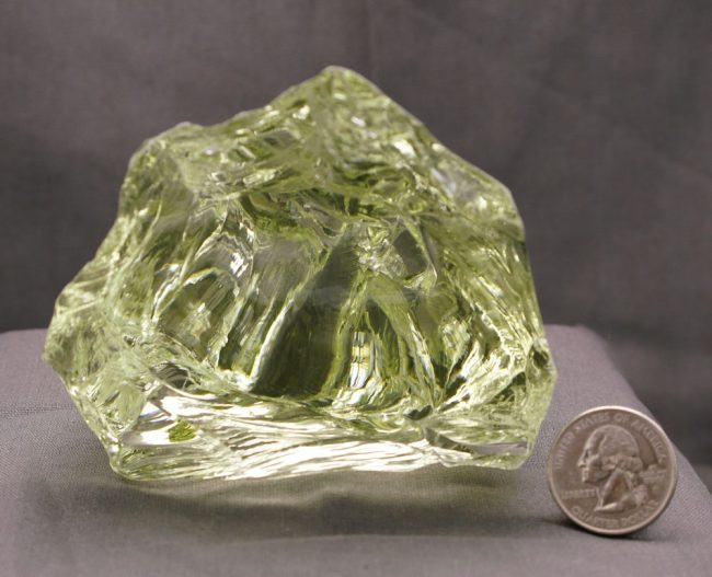 Gem Celestial Gold Green "Heart" Monatomic Andara Crystal 698.0 g. - Image 8