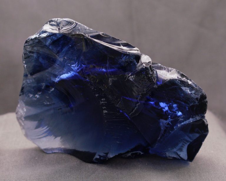 Rare Gem Banded Indigo Elestial Sapphire "Heart" with crystals Monatomic Andara Crystal 330.7 g.