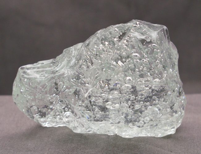 Gem Cosmic Ice Sea Foam "Heart" Monatomic Andara Crystal 211.4 g.