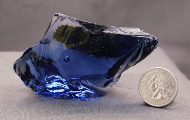 Rare Gem Banded Indigo Elestial Sapphire Monatomic Andara Crystal 95.2 g. - Image 5