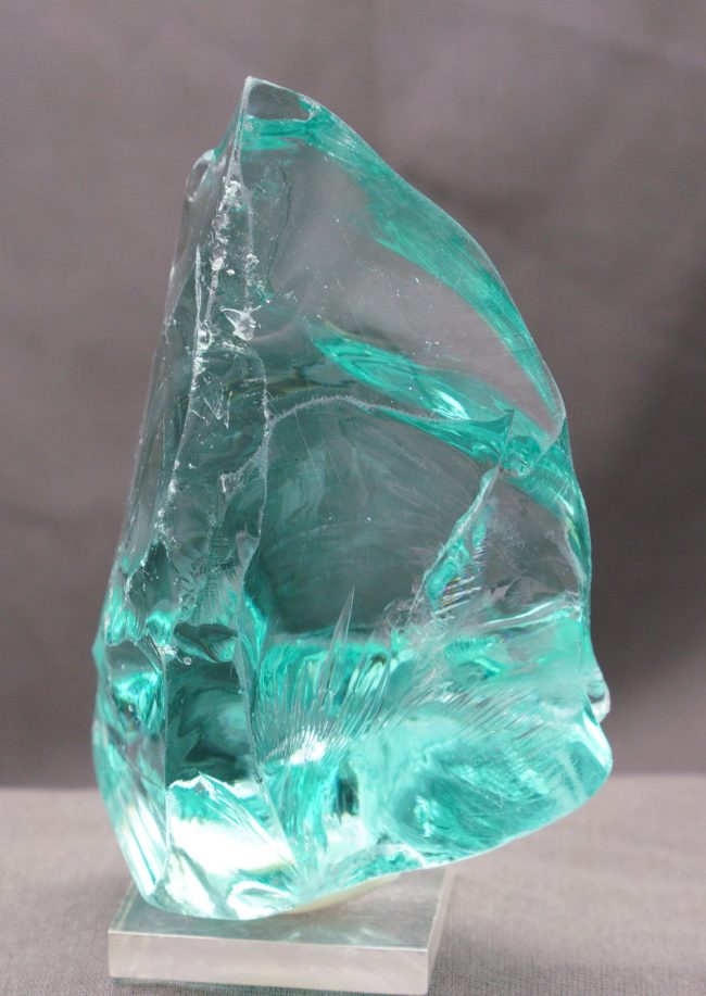 Gem Cyan Angeles "Heart" Monatomic Andara Crystal 205.4 g. - Image 3