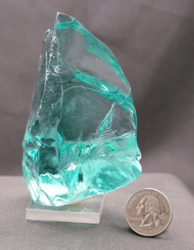 Gem Cyan Angeles "Heart" Monatomic Andara Crystal 205.4 g. - Image 6