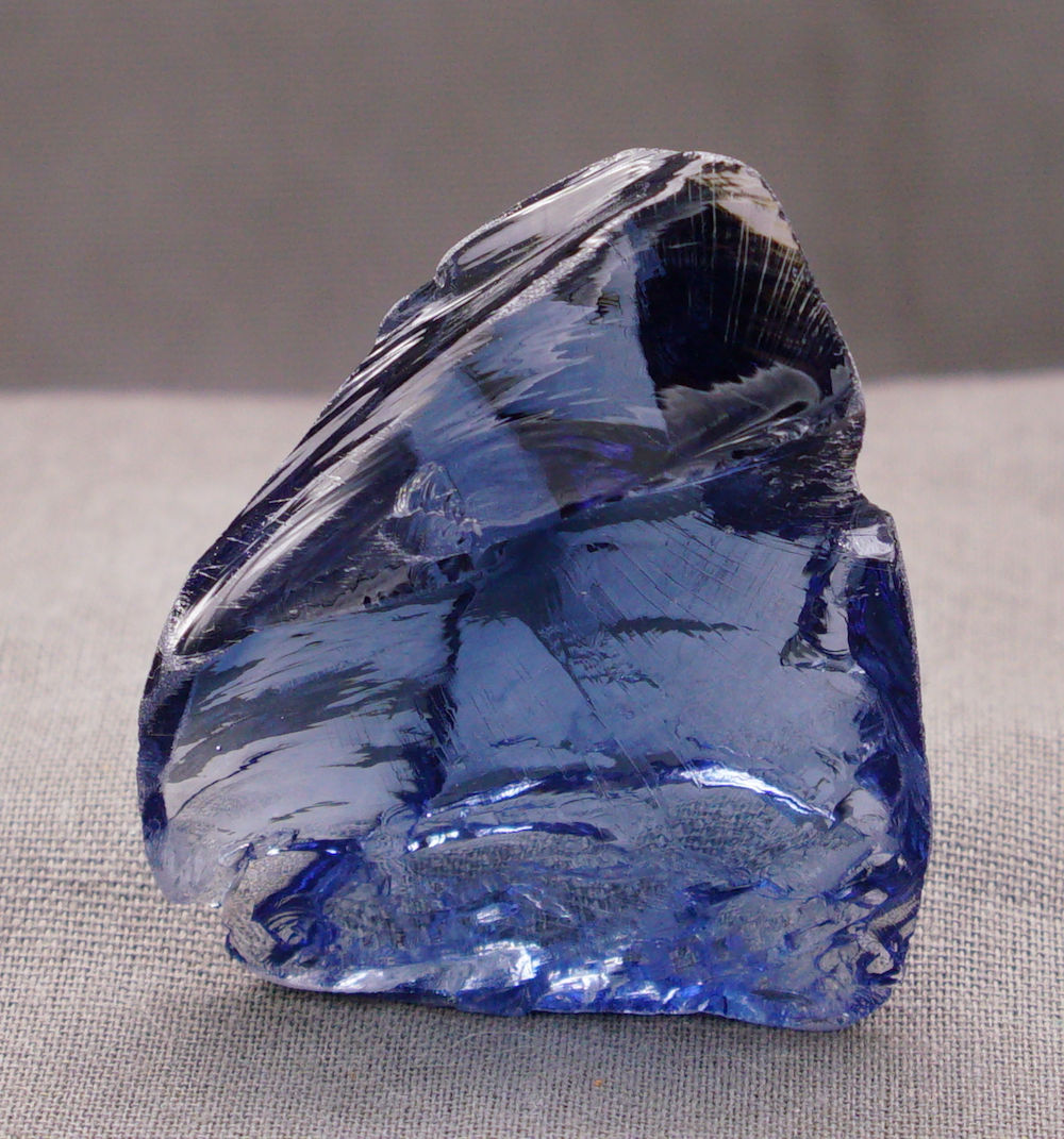 Rare Gem Banded Indigo Elestial Sapphire Monatomic Andara Crystal 24.1 g.