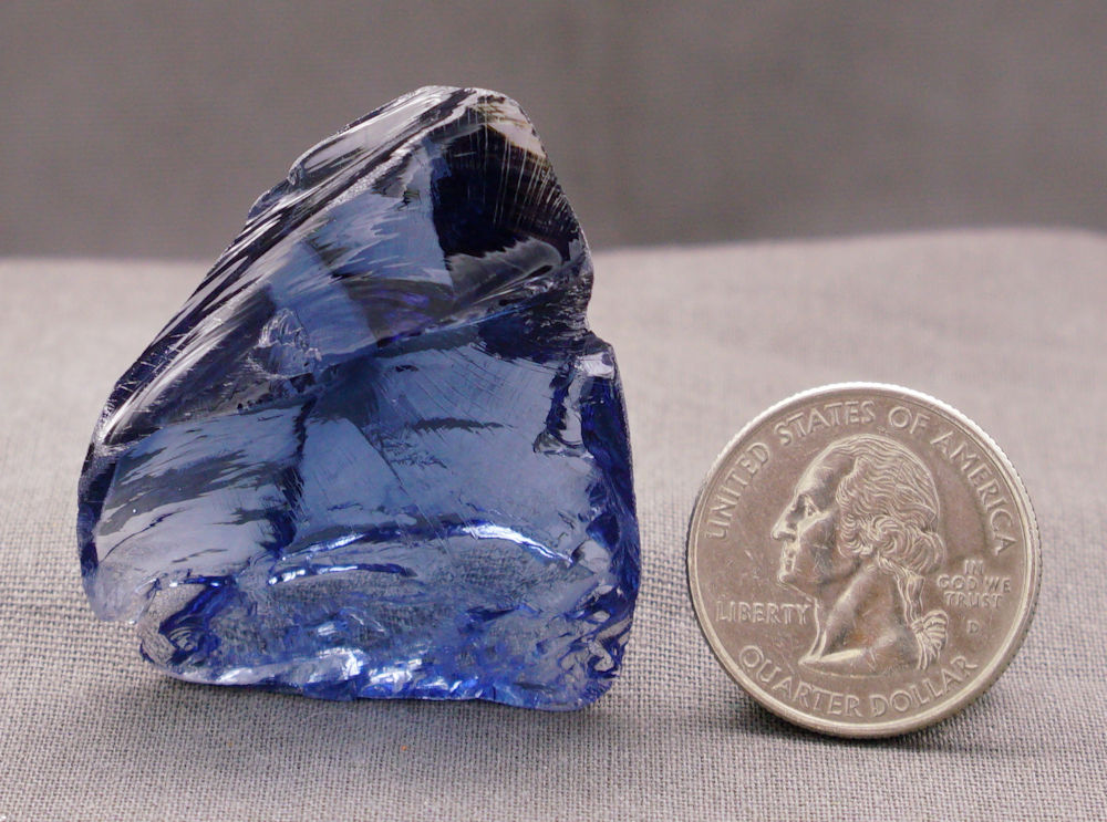 Rare Gem Banded Indigo Elestial Sapphire Monatomic Andara Crystal 24.1 g. - Image 4