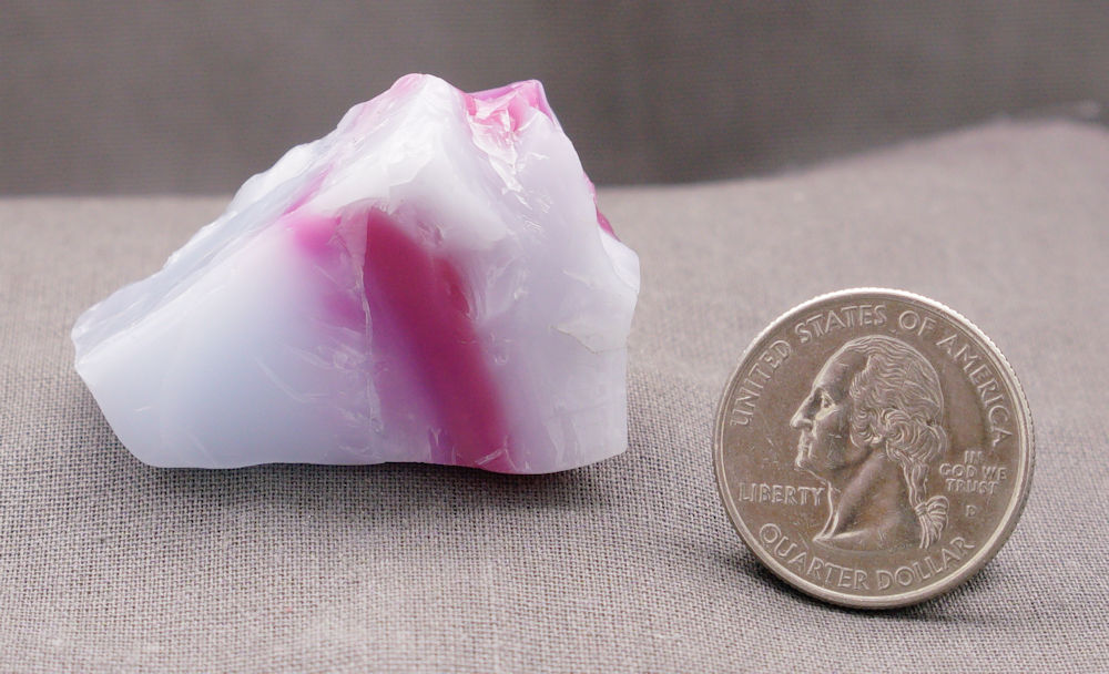 Rare Bicolor Pastel Lilac/HGW Pink Monatomic Andara Crystal 35.7 g. - Image 4