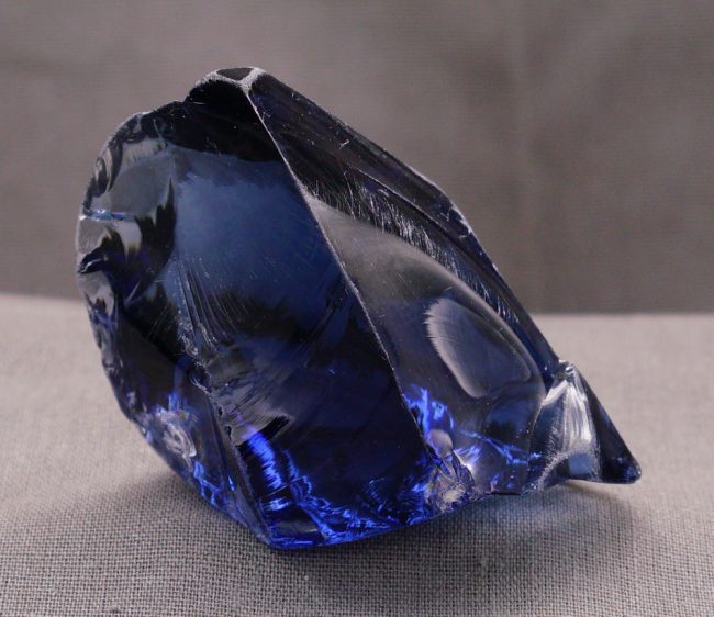 Rare Gem Banded Indigo Elestial Sapphire Monatomic Andara Crystal 66.5 g.