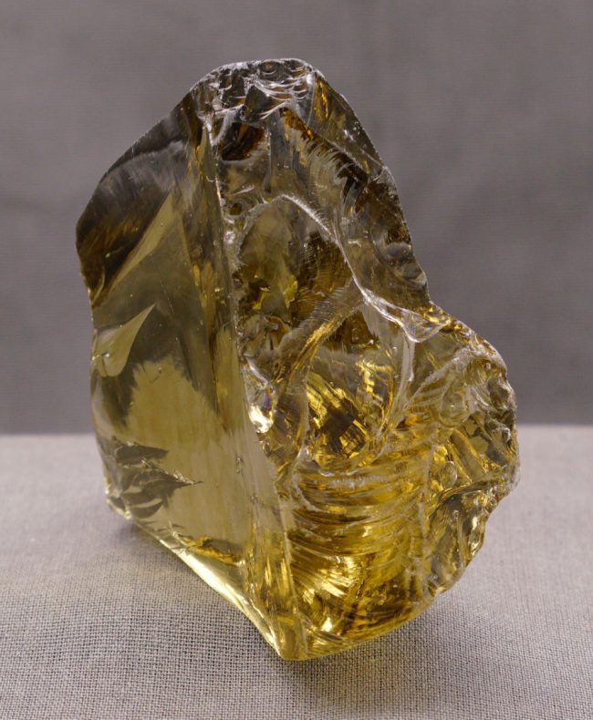 Gem Banded Celestial Gold "Heart" Monatomic Andara Crystal 136.8 g. - Image 5