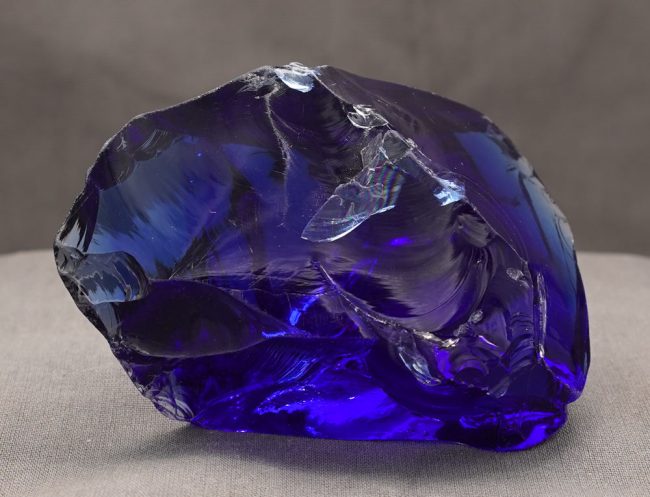 Gem Banded Elestial Sapphire/Tanzanite Fire "Heart" Monatomic Andara Crystal 250.2 g. - Image 2