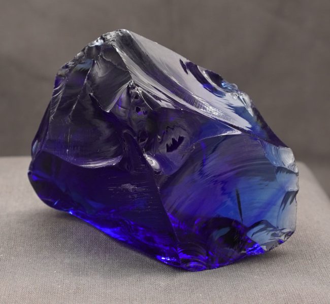 Gem Banded Elestial Sapphire/Tanzanite Fire "Heart" Monatomic Andara Crystal 250.2 g. - Image 3