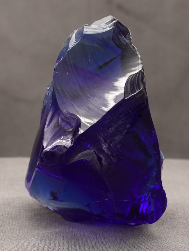 Gem Banded Elestial Sapphire/Tanzanite Fire "Heart" Monatomic Andara Crystal 250.2 g. - Image 4