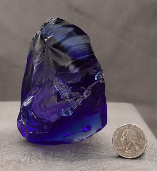 Gem Banded Elestial Sapphire/Tanzanite Fire "Heart" Monatomic Andara Crystal 250.2 g. - Image 8