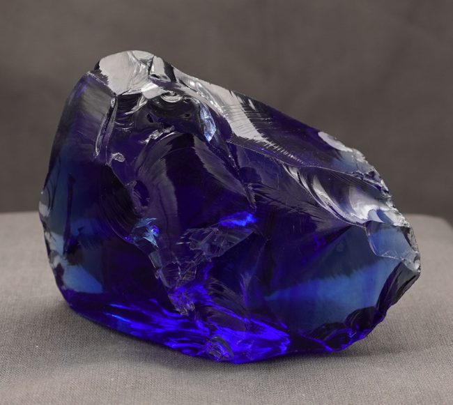 Gem Banded Elestial Sapphire/Tanzanite Fire "Heart" Monatomic Andara Crystal 250.2 g. - Image 9