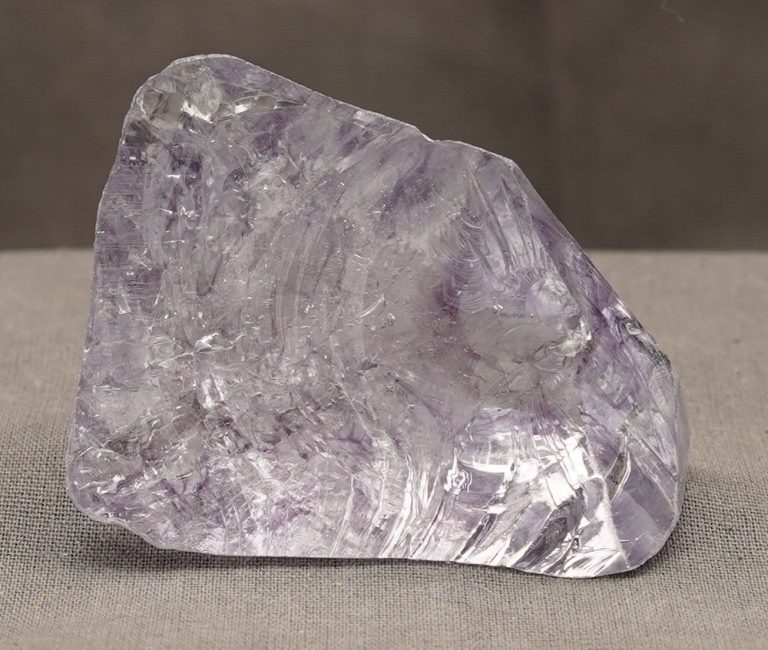 Gem Banded Ascendant Lilac Monatomic Andara Crystal 67.9 g.