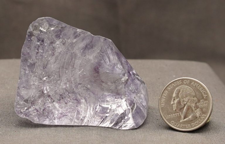 Gem Banded Ascendant Lilac Monatomic Andara Crystal 67.9 g. - Image 5