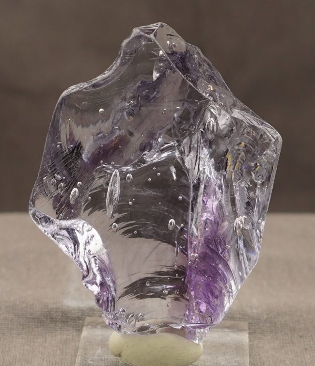 Gem Banded Ascendant Lilac Monatomic Andara Crystal 72.7 g. - Image 2