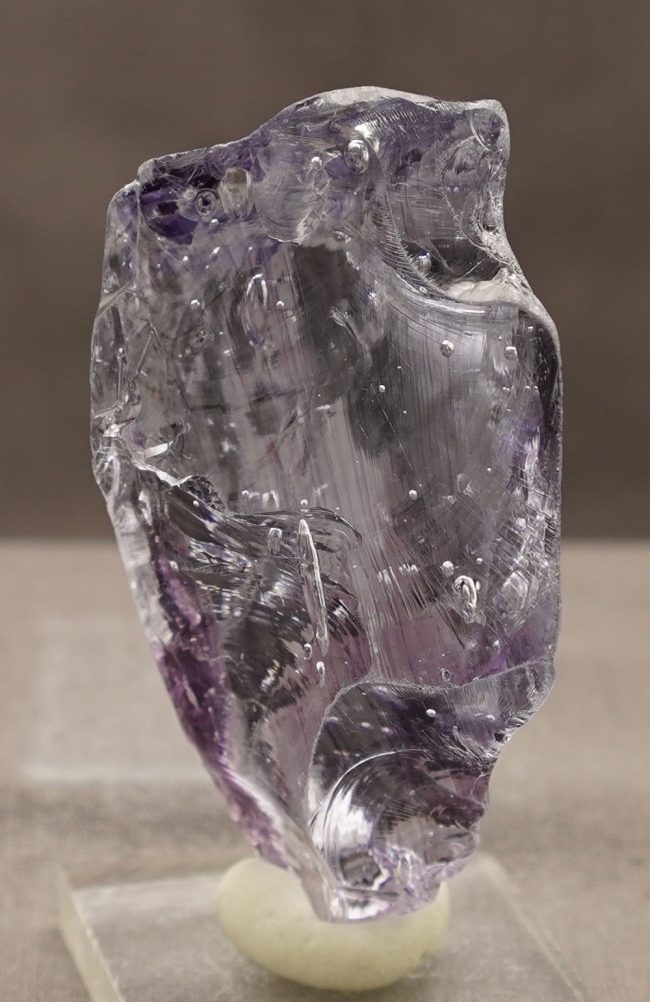 Gem Banded Ascendant Lilac Monatomic Andara Crystal 72.7 g.
