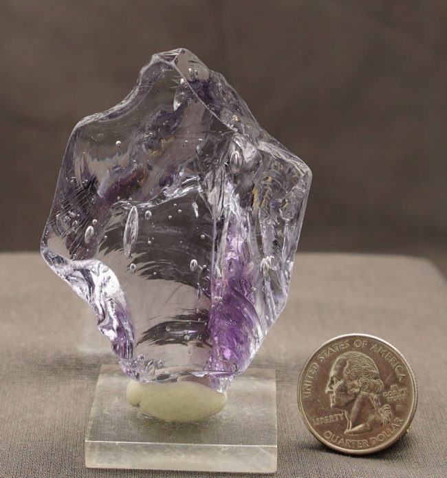 Gem Banded Ascendant Lilac Monatomic Andara Crystal 72.7 g. - Image 5