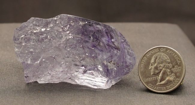 Gem Banded Ascendant Lilac Monatomic Andara Crystal 52.6 g. - Image 4
