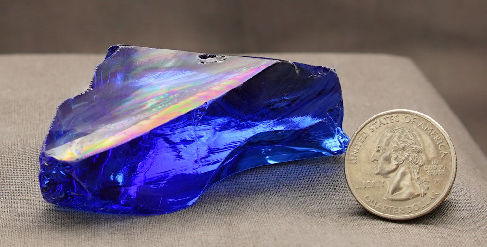 Gem Elestial Sapphire/Tanzanite Fire Monatomic Andara Crystal 75.4 G ...