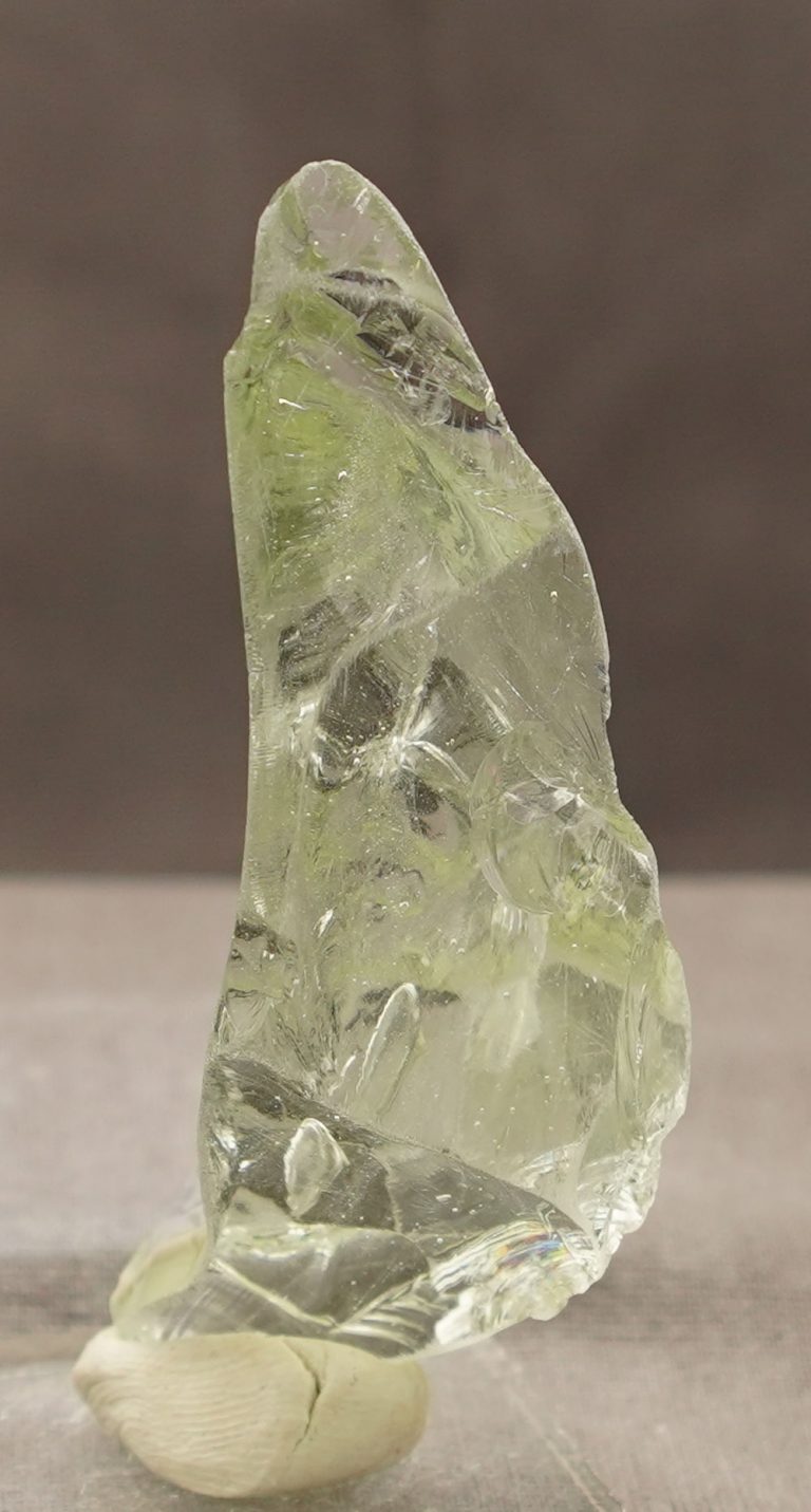 Gem Celestial Gold Green Monatomic Andara Crystal 41.8 g.