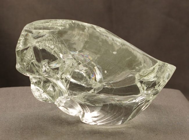 Gem Cosmic Ice "Heart" Monatomic Andara Crystal 261.7 g.