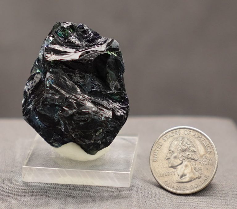 Rare Multi Iridium Black/Elestial Sapphire/Inanna's Wisdom Monatomic Andara Crystal 45.8 g. - Image 6