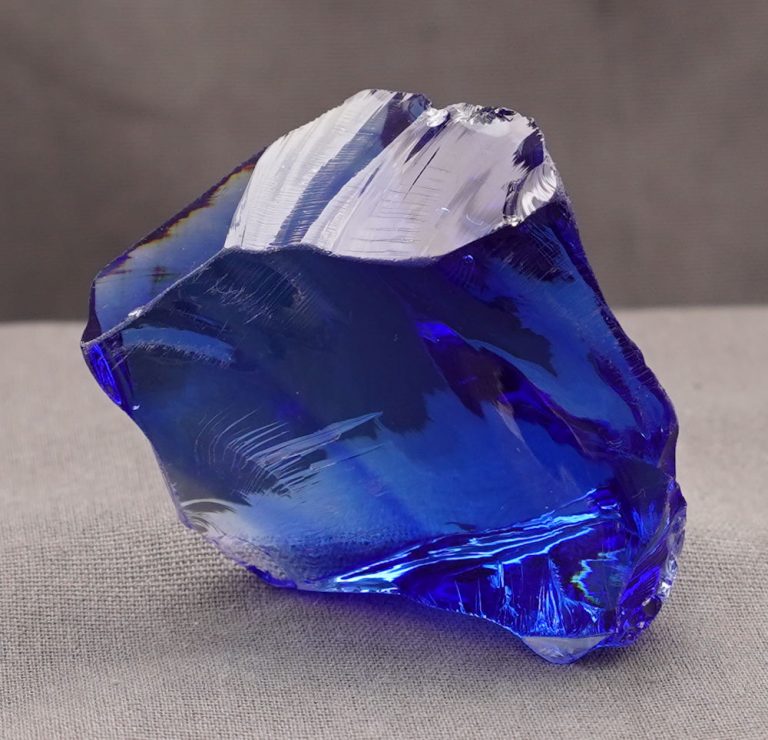 Gem Banded Elestial Sapphire/Tanzanite Fire Monatomic Andara Crystal 60.5 g. - Image 4