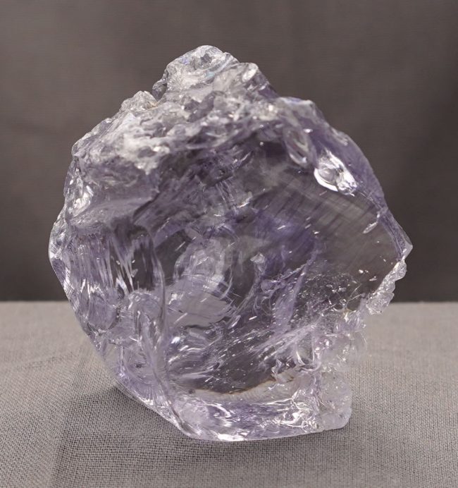 Rare Gem Banded Ascendant Lilac "Heart" with crystals Monatomic Andara Crystal 145.5 g.
