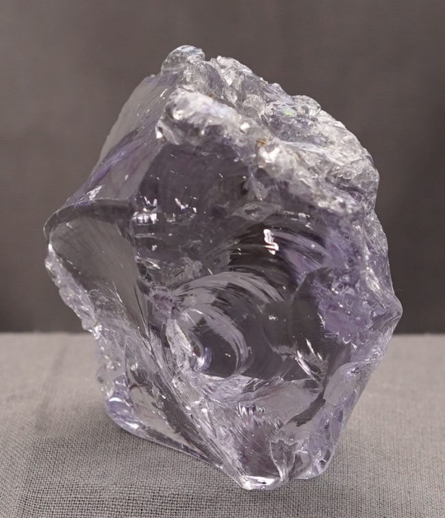 Rare Gem Banded Ascendant Lilac "Heart" with crystals Monatomic Andara Crystal 145.5 g. - Image 4