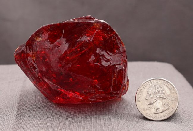 Rare Gem Scarlet Shift "Heart" Monatomic Andara Crystal 168.1 g. - Image 8