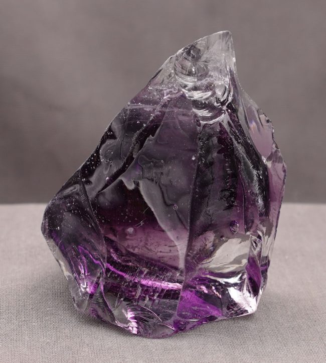 Rare Gem Bicolor Sovereign Amethyst/Cosmic Ice "Heart" Monatomic Andara Crystal 178.2 g.