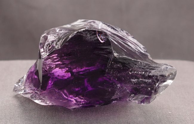 Rare Gem Bicolor Sovereign Amethyst/Cosmic Ice "Heart" Monatomic Andara Crystal 178.2 g. - Image 3