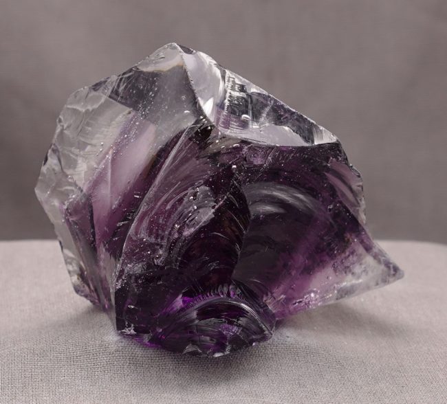 Rare Gem Bicolor Sovereign Amethyst/Cosmic Ice "Heart" Monatomic Andara Crystal 178.2 g. - Image 5