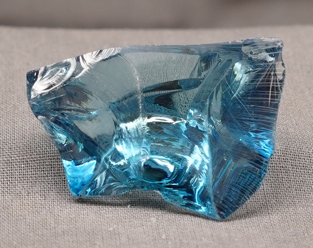 Rare Gem Banded Indigo Elestial Sapphire Monatomic Andara Crystal 19.0 g. - Image 3