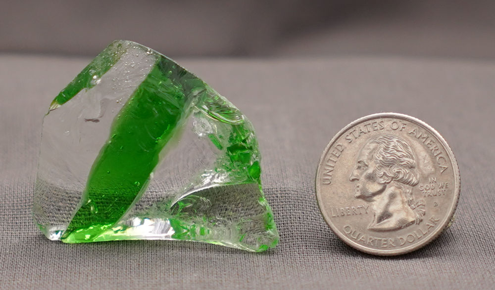 Rare Gem Bicolor Emerald Shift/Cosmic Ice Monatomic Andara Crystal 17.0 g. - Image 4