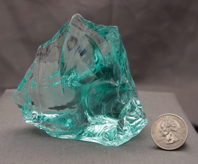 Gem Cyan Angeles "Heart" Monatomic Andara Crystal 277.2 g. - Image 7