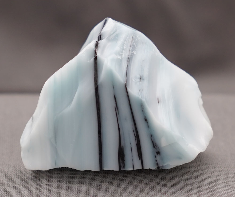 Rare Multi Pastel Bleu Topaz/Cosmic Ice/Iridium Black Monatomic Andara Crystal 93.7 g.