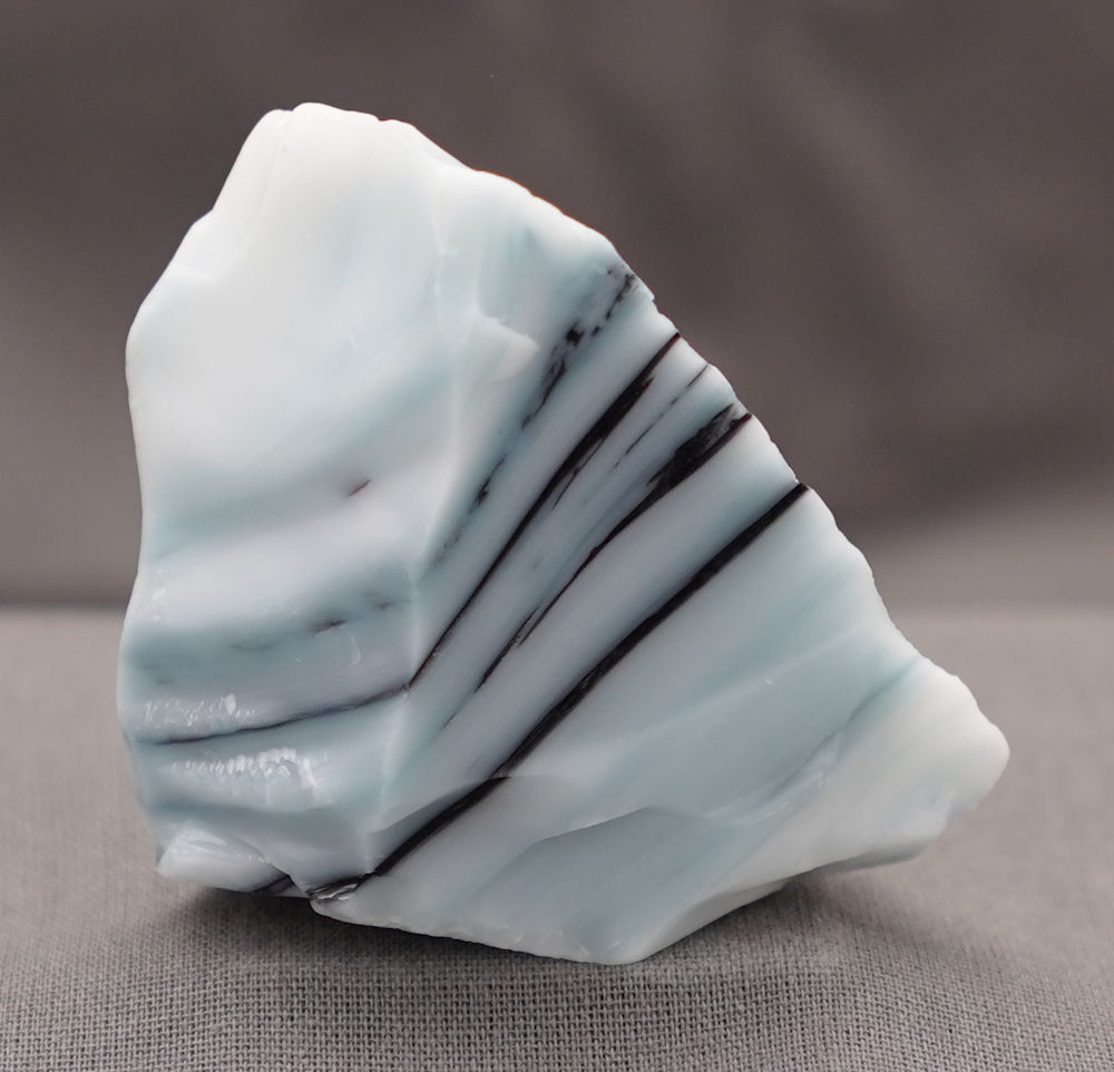 Rare Multi Pastel Bleu Topaz/Cosmic Ice/Iridium Black Monatomic Andara Crystal 93.7 g. - Image 5