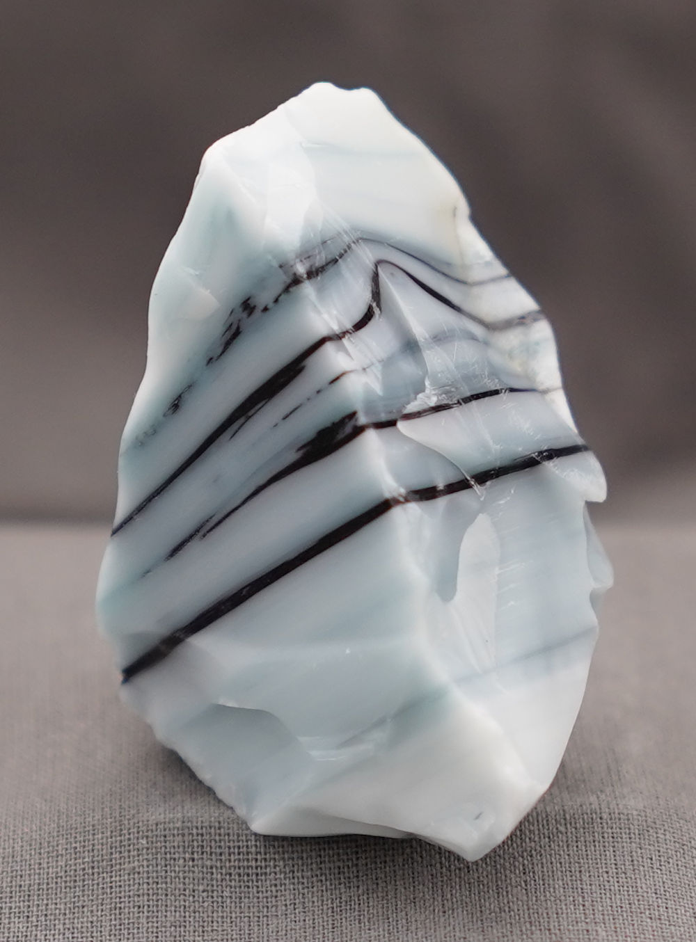 Rare Multi Pastel Bleu Topaz/Cosmic Ice/Iridium Black Monatomic Andara Crystal 93.7 g. - Image 6