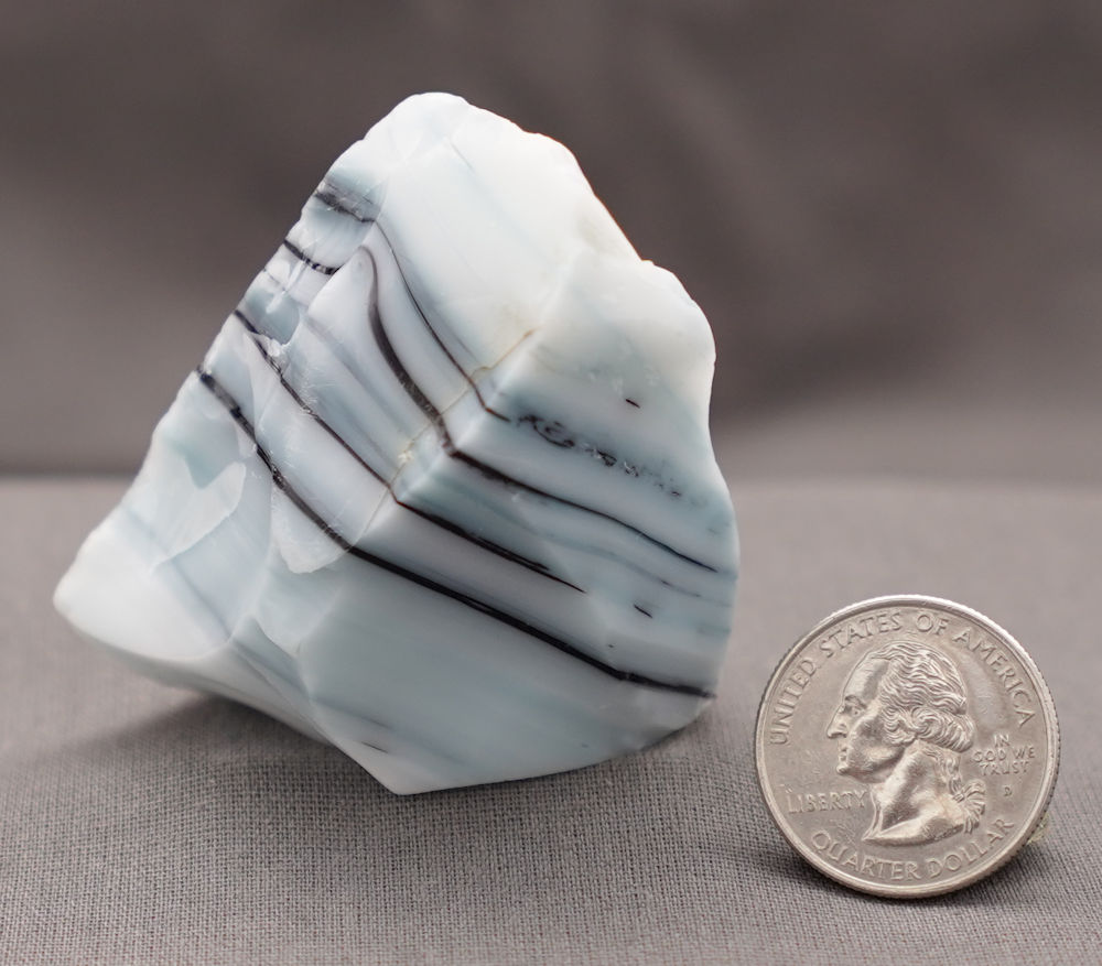 Rare Multi Pastel Bleu Topaz/Cosmic Ice/Iridium Black Monatomic Andara Crystal 93.7 g. - Image 7